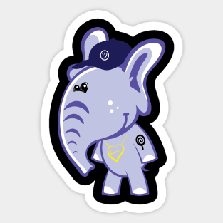 Eddie the Elephant Sticker